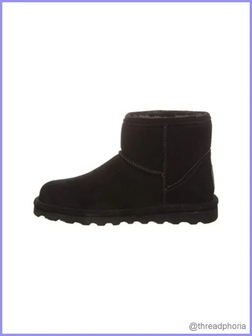 Women's Suede Slip-On Ankle Boots with Wool Lining & Rubber Sole